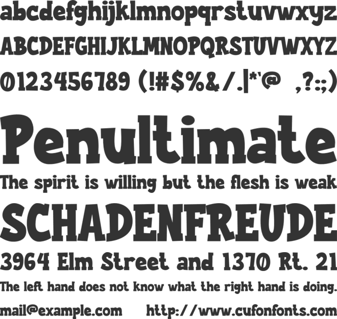 LAUGHTER font preview