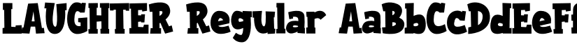 LAUGHTER Regular font