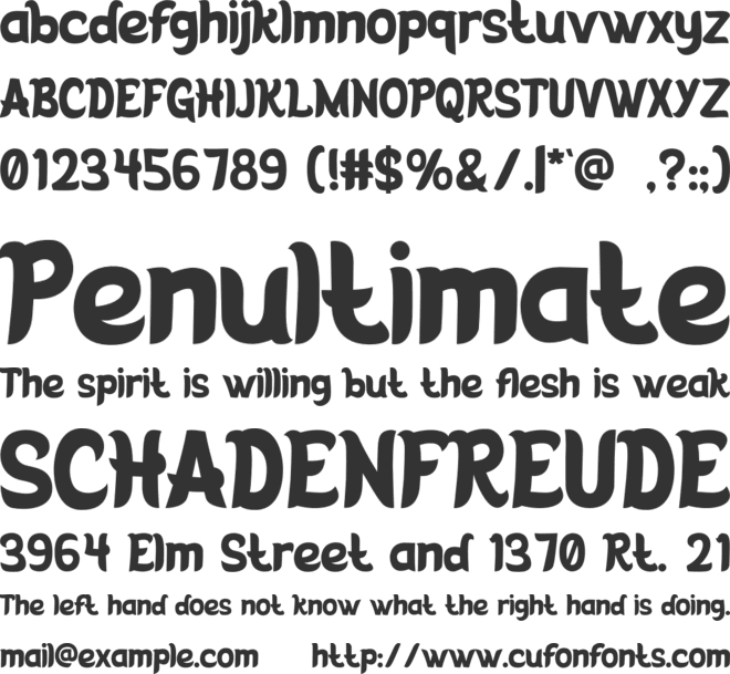 SOULTAN font preview