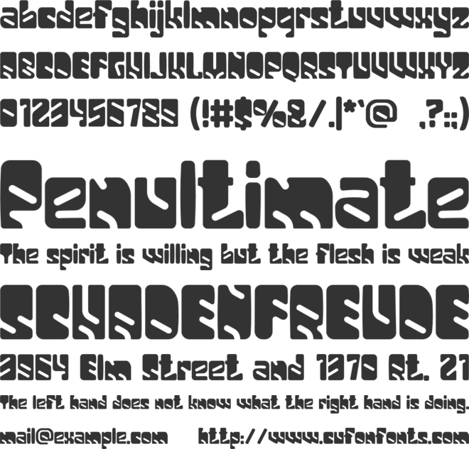 HIGHMONT font preview