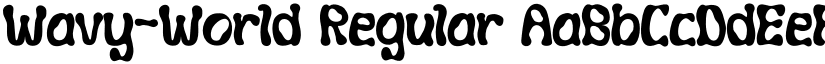 Wavy-World Regular font
