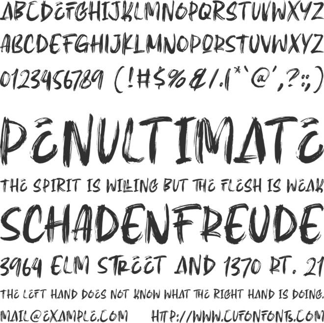 Earth Theory font preview