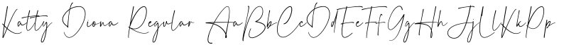 Katty Diona Regular font
