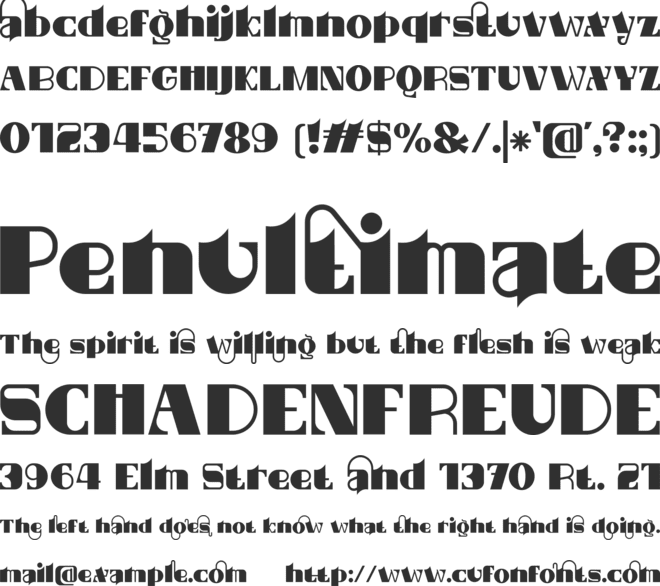 Luminescent Elegance font preview