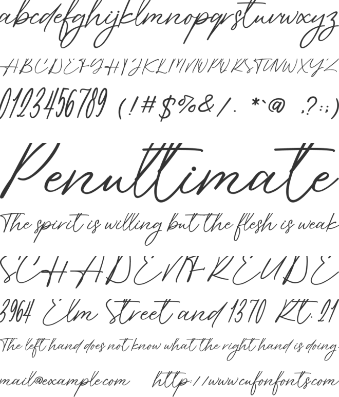 Story Charlie font preview