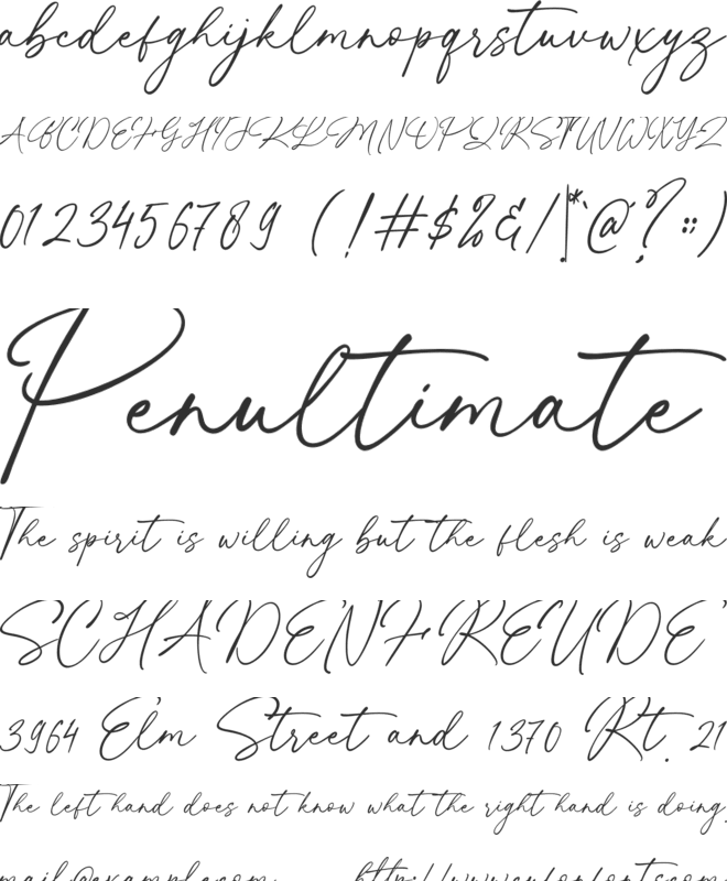 Kastria font preview