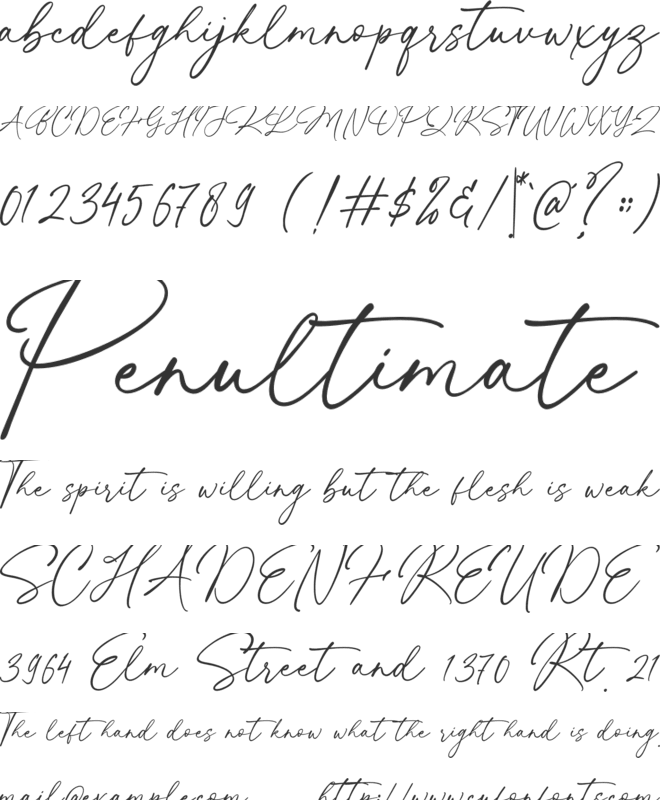 Kastria font preview
