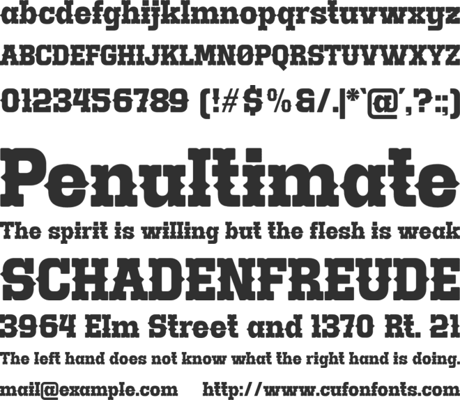 Burgeon font preview