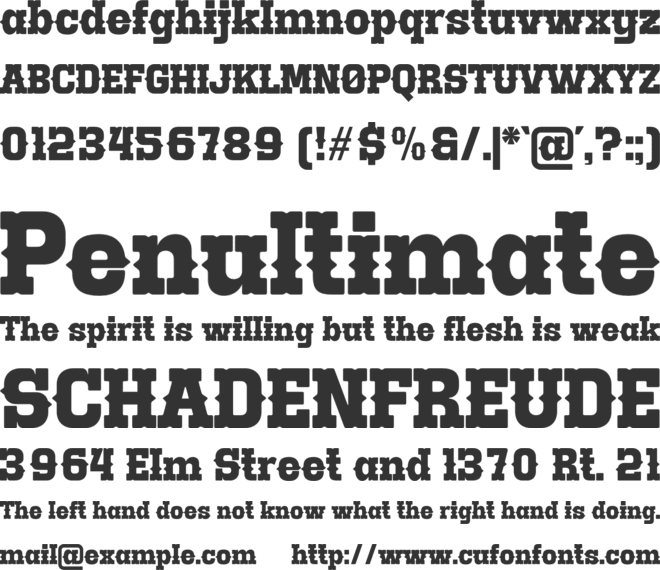 Burgeon font preview