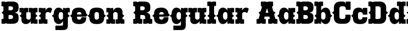 Burgeon Regular font