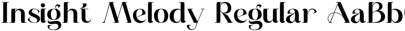 Insight Melody Regular font