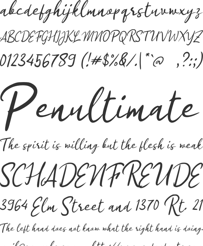 K Kampung Halaman font preview