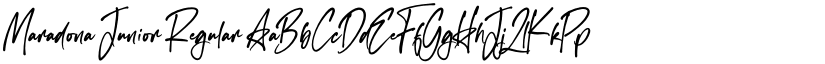 Maradona Junior Regular font