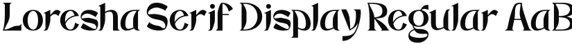 Loresha Serif Display font download