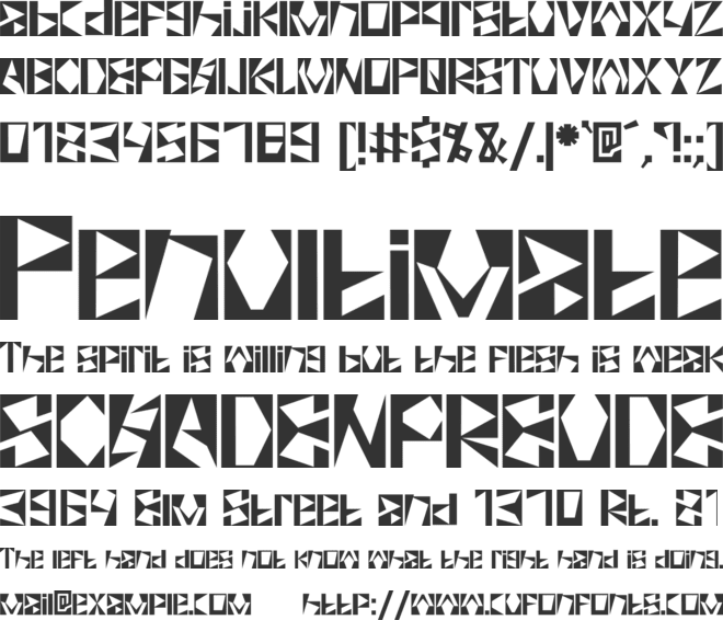 Surrealism Rose font preview