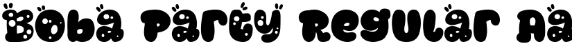 Boba Party Regular font