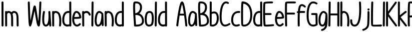 Im Wunderland Bold font