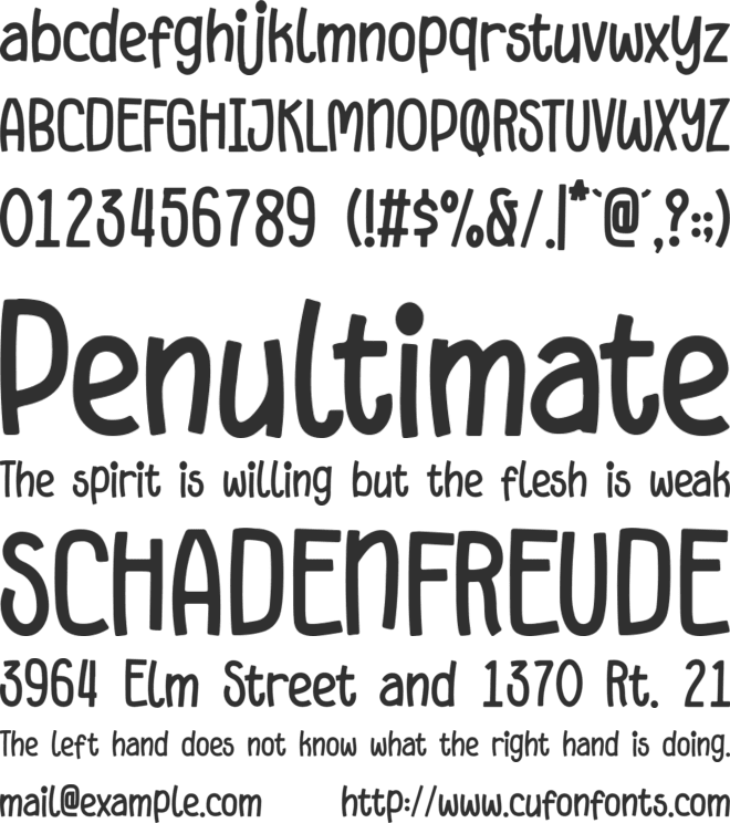 Sunday Feast font preview