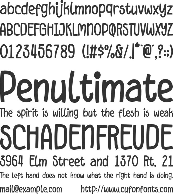 Sunday Feast font preview