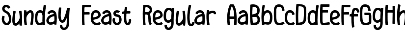 Sunday Feast Regular font