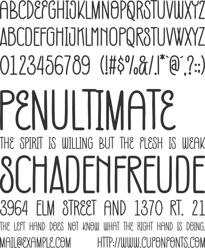 Morning Shore font preview