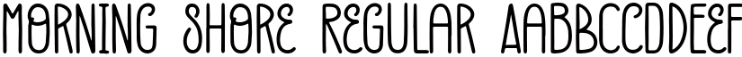 Morning Shore font download