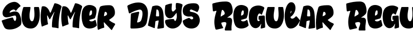 Summer Days Regular Regular font