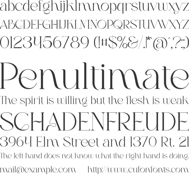 Stylish Mother font preview