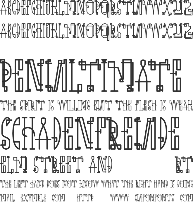 Eazy Ways font preview