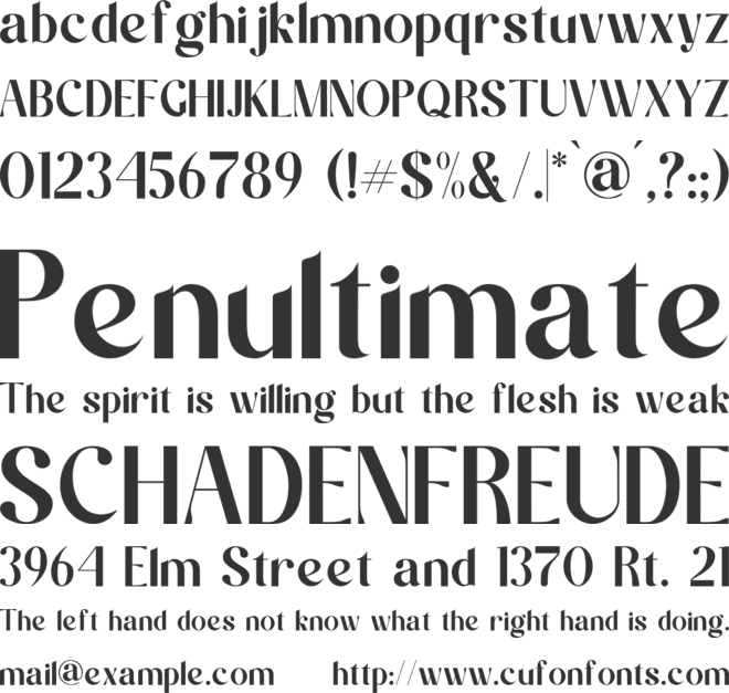 Malqish font preview