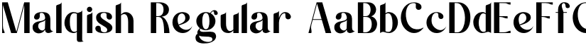 Malqish Regular font