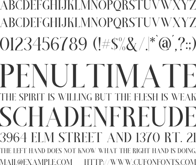 La Femina font preview