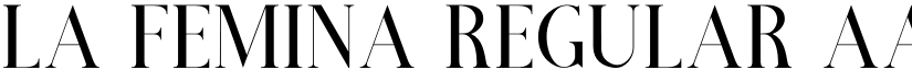La Femina Regular font