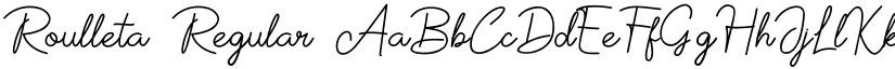 Roulleta Regular font
