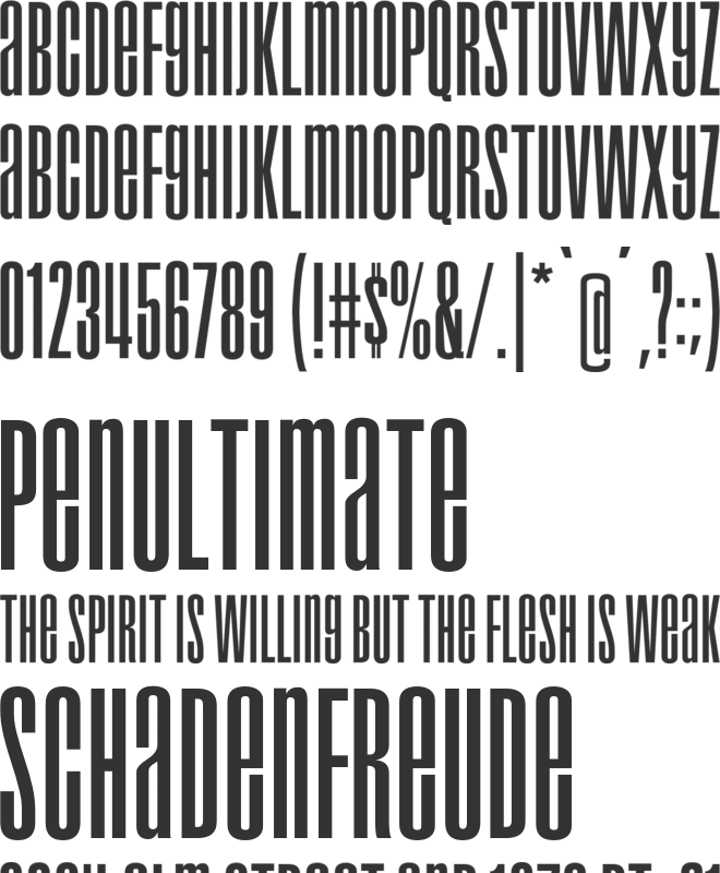 Droid 1997 font preview