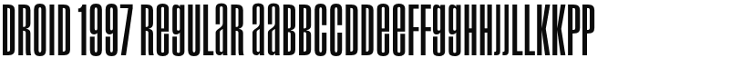 Droid 1997 font download