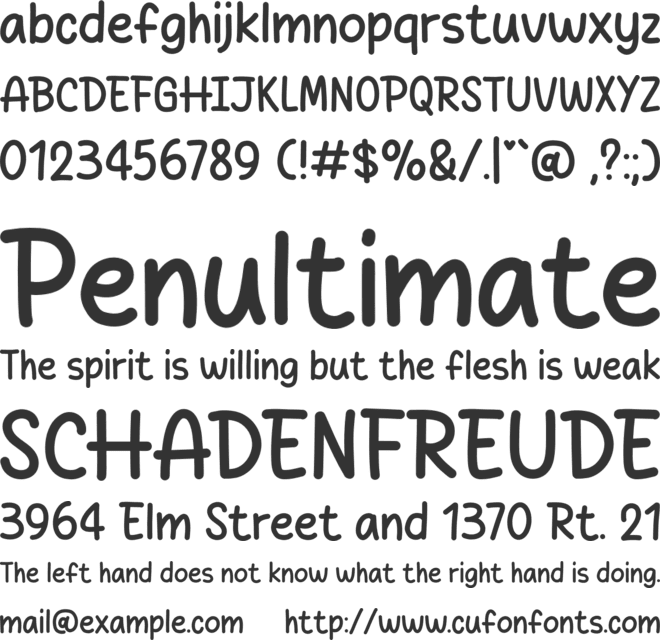 Bond Story font preview