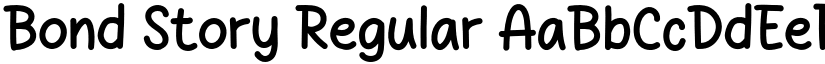 Bond Story Regular font