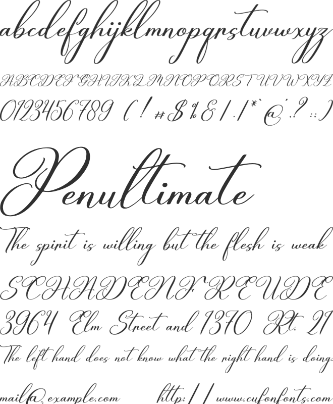 Quentty font preview