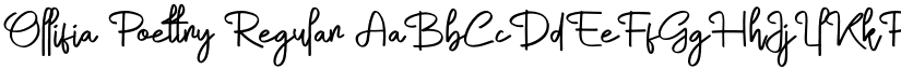 Ollifia Poettry Regular font