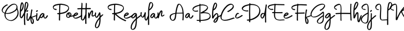 Ollifia Poettry font download
