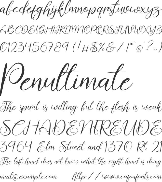 Revalyna font preview