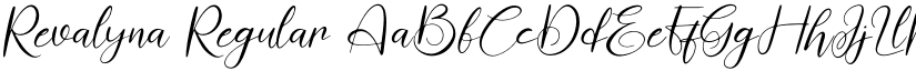 Revalyna Regular font