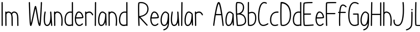 Im Wunderland Regular font