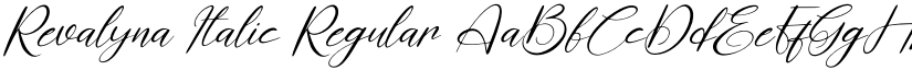 Revalyna Italic Regular font