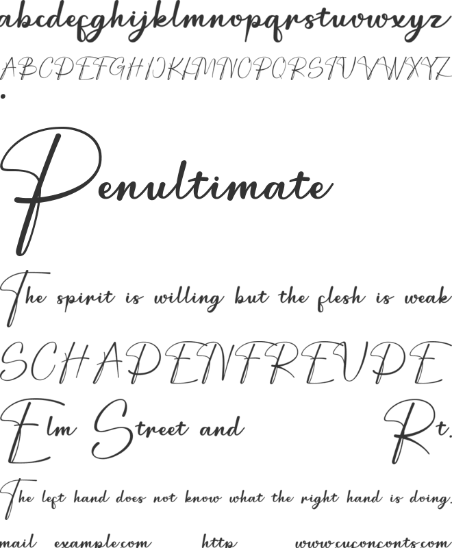 Ballory font preview