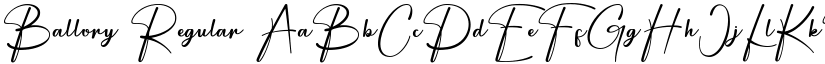 Ballory Regular font