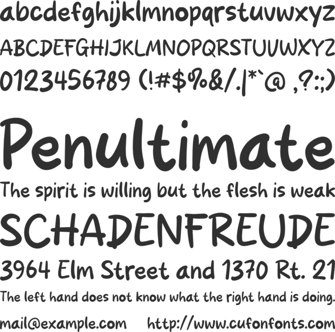 Snack Box font preview