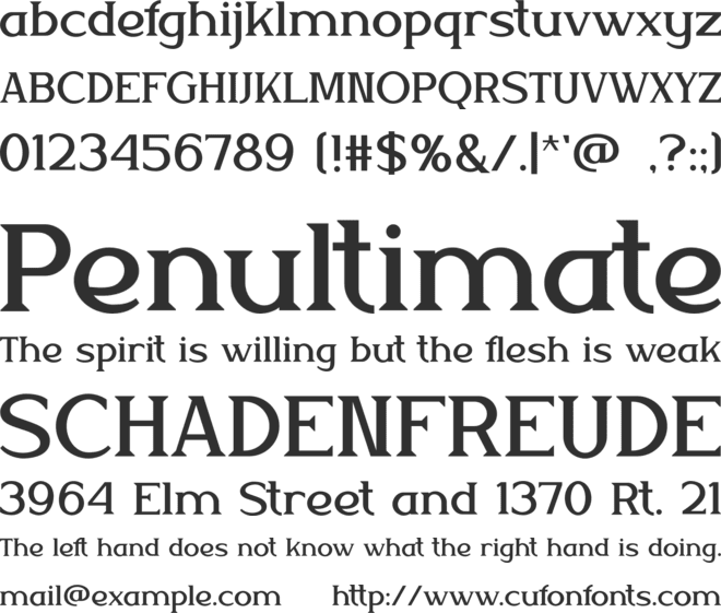 SIX-FENCE font preview