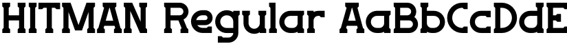 HITMAN Regular font